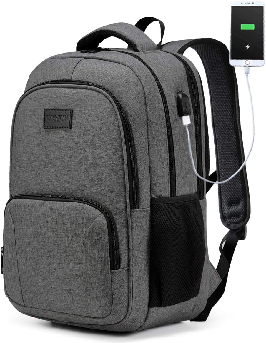 Laptop Backpack, Carry on Business Travel Backpacks for Women Men with Laptop Compartment USB Port.